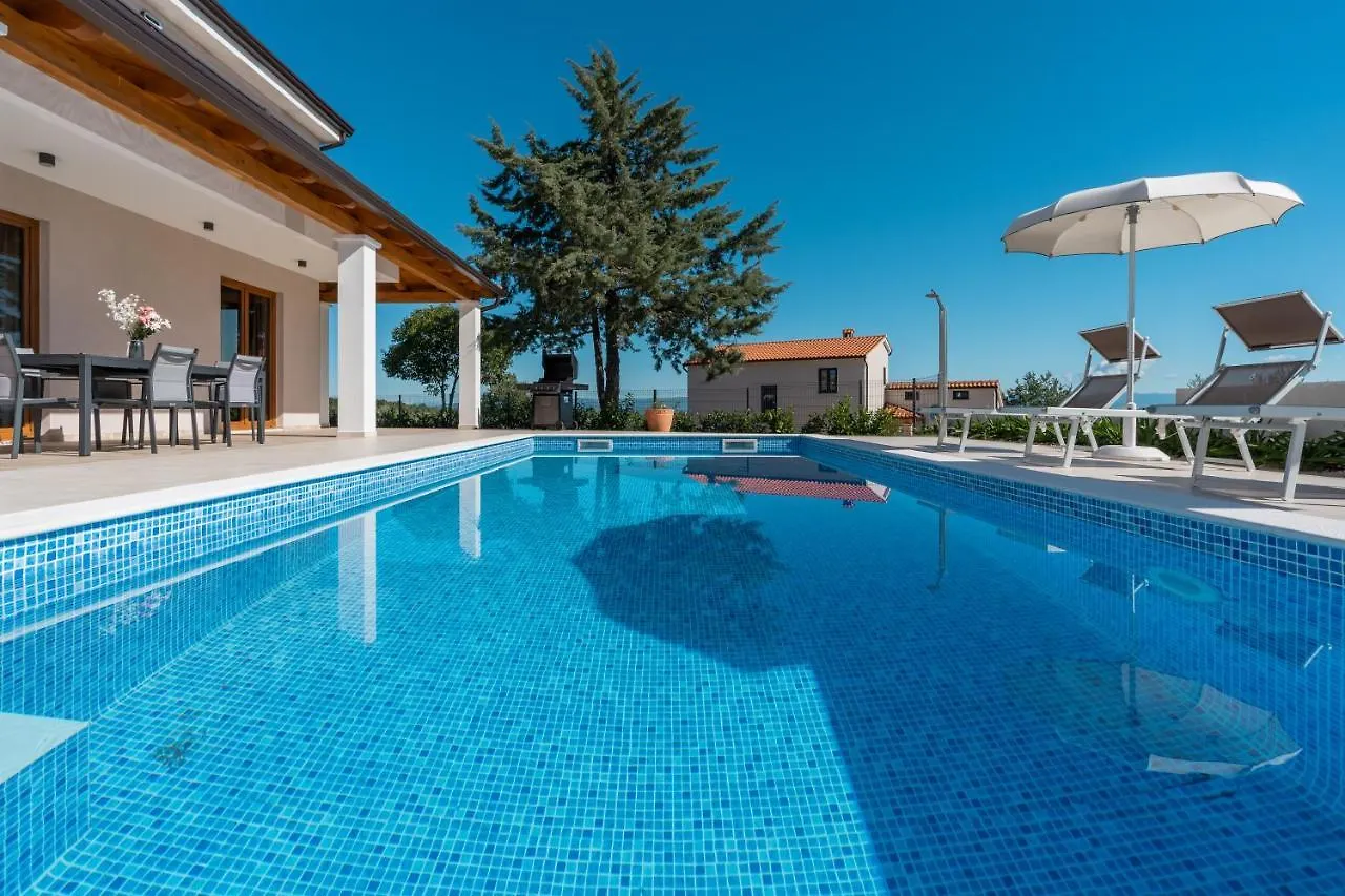 Villa Atop The Village With Stunning View Vizinada Croatia